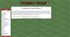 Desktop Screenshot of cozmogolf.com