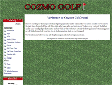 Tablet Screenshot of cozmogolf.com